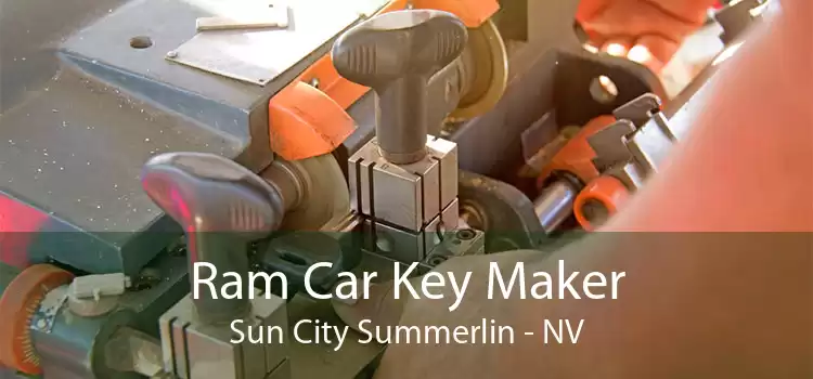 Ram Car Key Maker Sun City Summerlin - NV