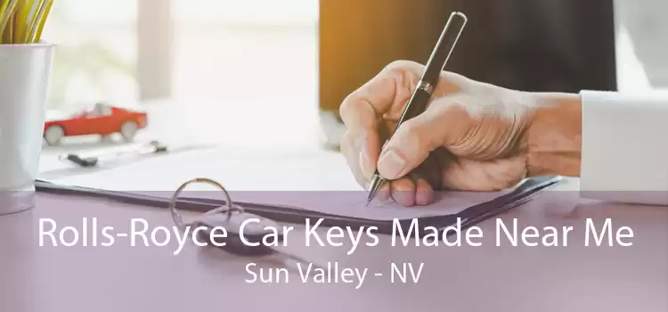 Rolls-Royce Car Keys Made Near Me Sun Valley - NV