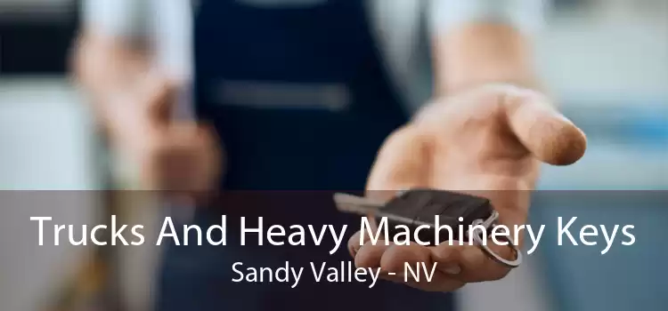 Trucks And Heavy Machinery Keys Sandy Valley - NV