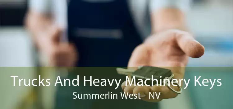 Trucks And Heavy Machinery Keys Summerlin West - NV