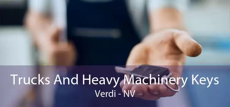 Trucks And Heavy Machinery Keys Verdi - NV