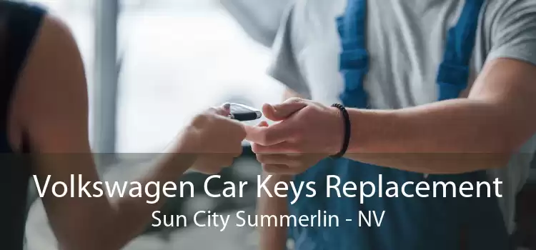 Volkswagen Car Keys Replacement Sun City Summerlin - NV